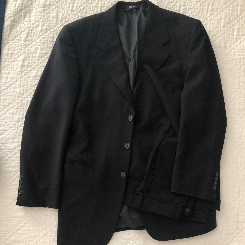 Men's Marco Biella Black Suit